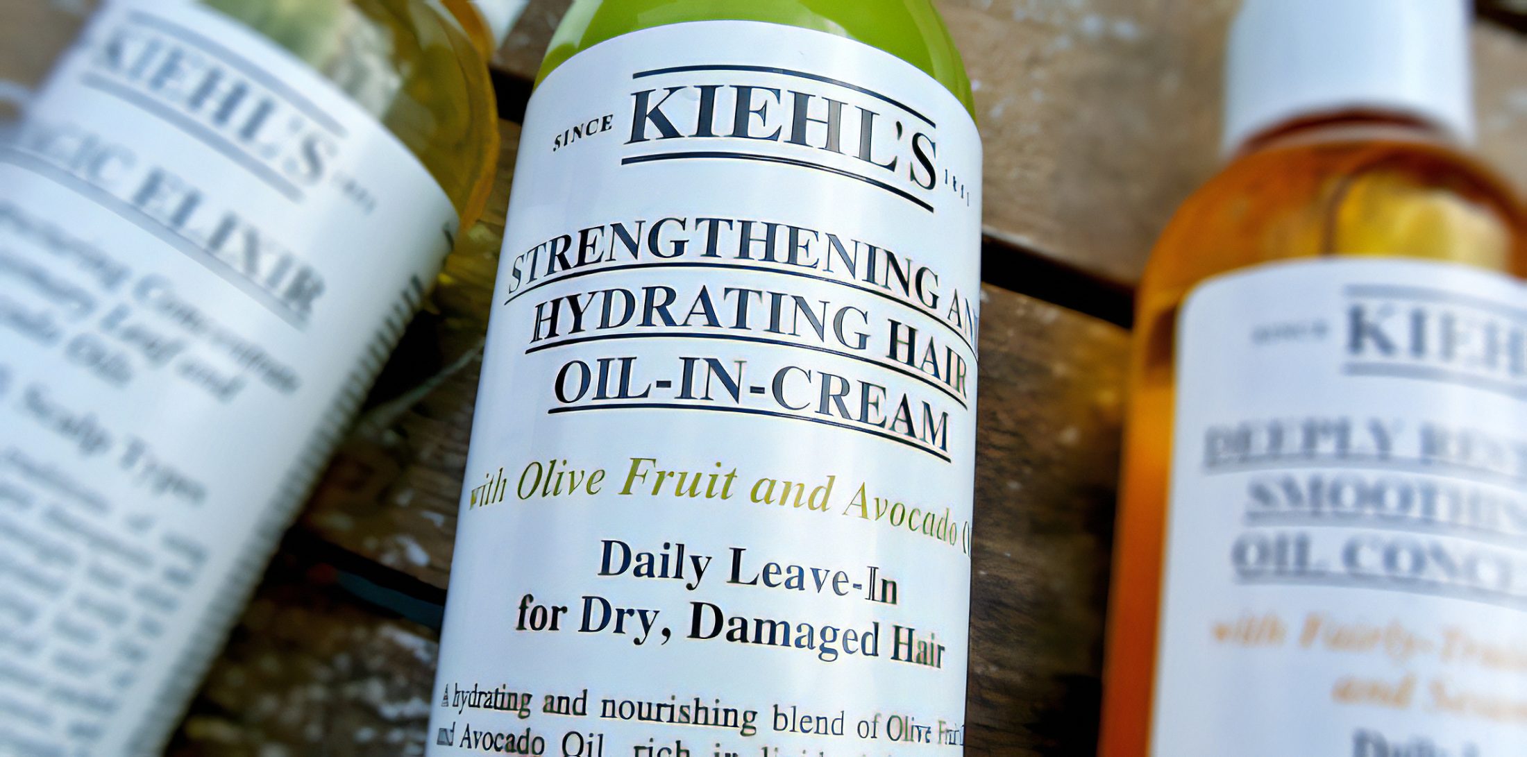 Kiehl’s Magic Elixir / Strengthening and Hydrating Hair Oil-in-Cream / Deeply Restorative Smoothing Hair Oil Concentrate